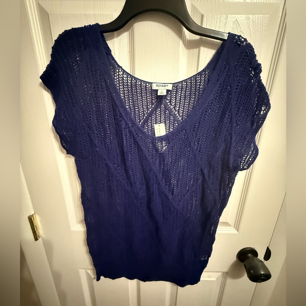 Old Navy Women's Blue Knit Top